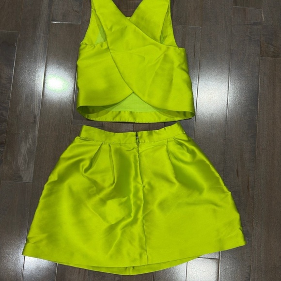 Girls Satin Top & Skirt